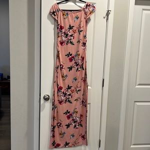 Pink maternity dress
